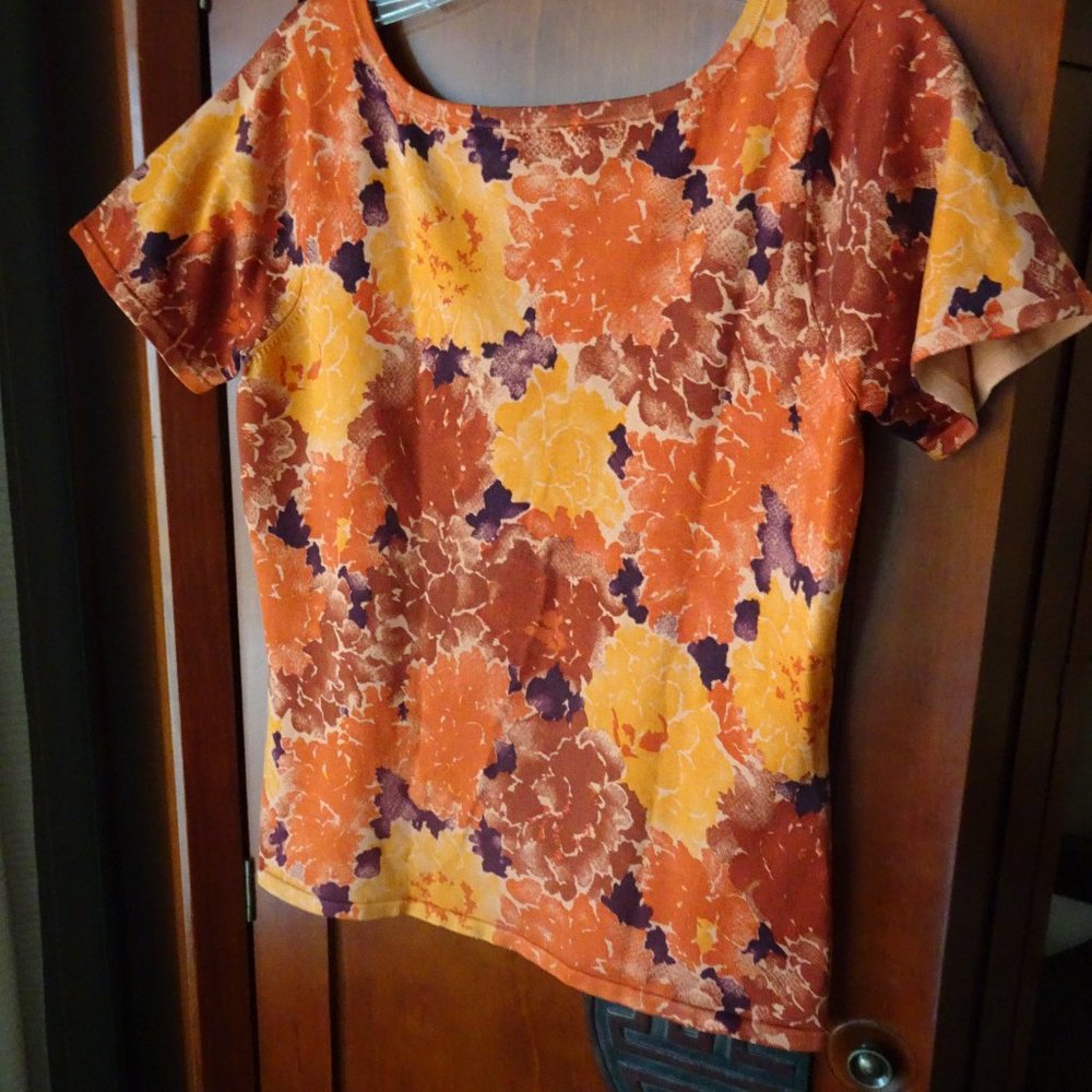 Classiques Entier Nordstrom Silk short sleeve Sweater M